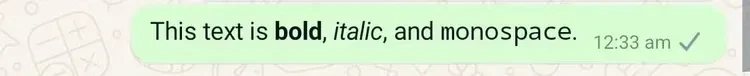 Combining Formatting text whatsapp formatting