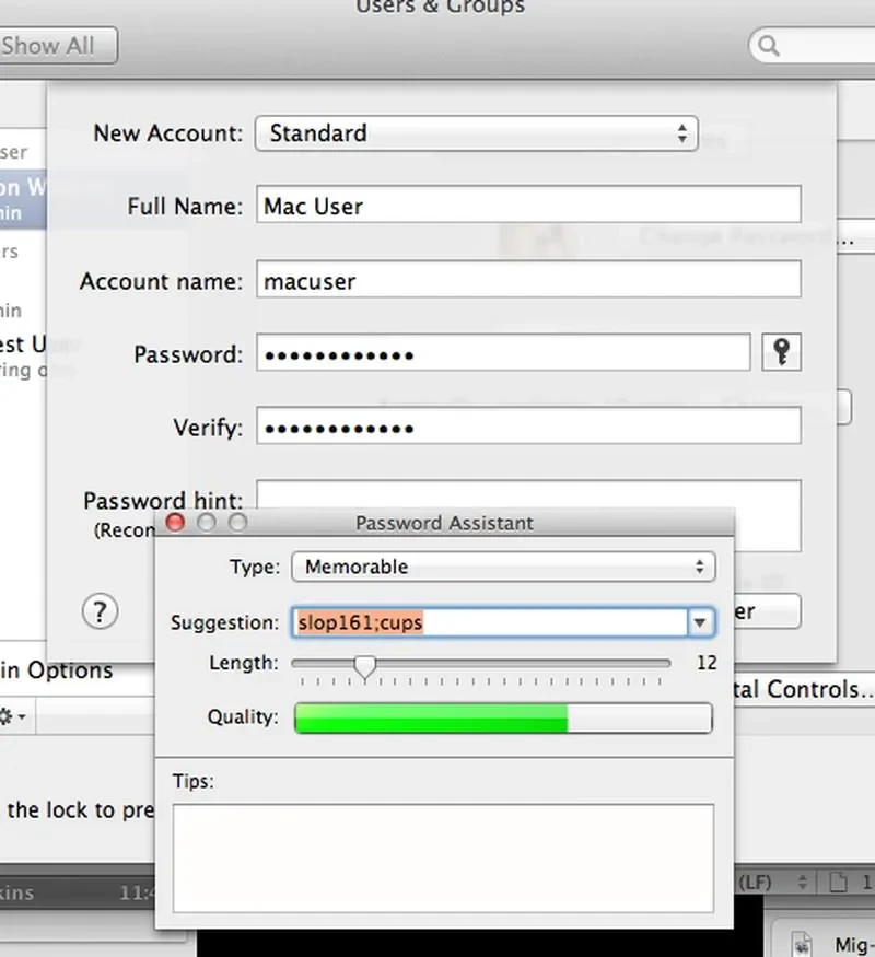 12 generate passwords in mac os x