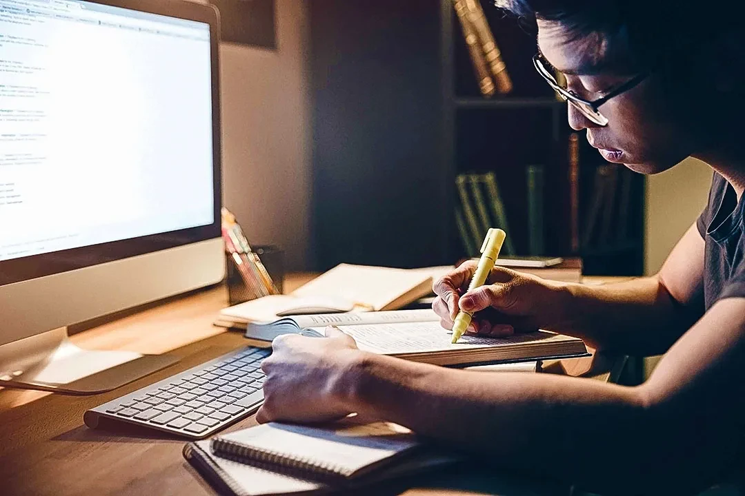 6 business person studying