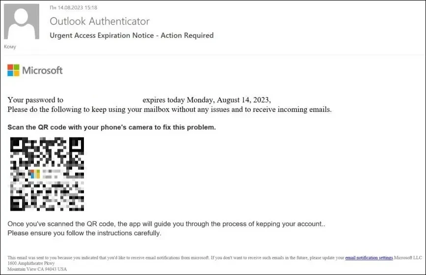 phishing QR codes kaspersky
