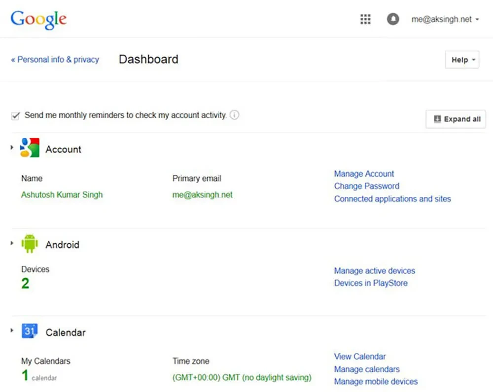 01 google dashboard