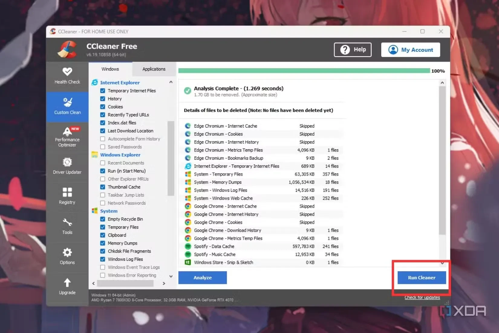04 highlighted run cleaner button on ccleaner