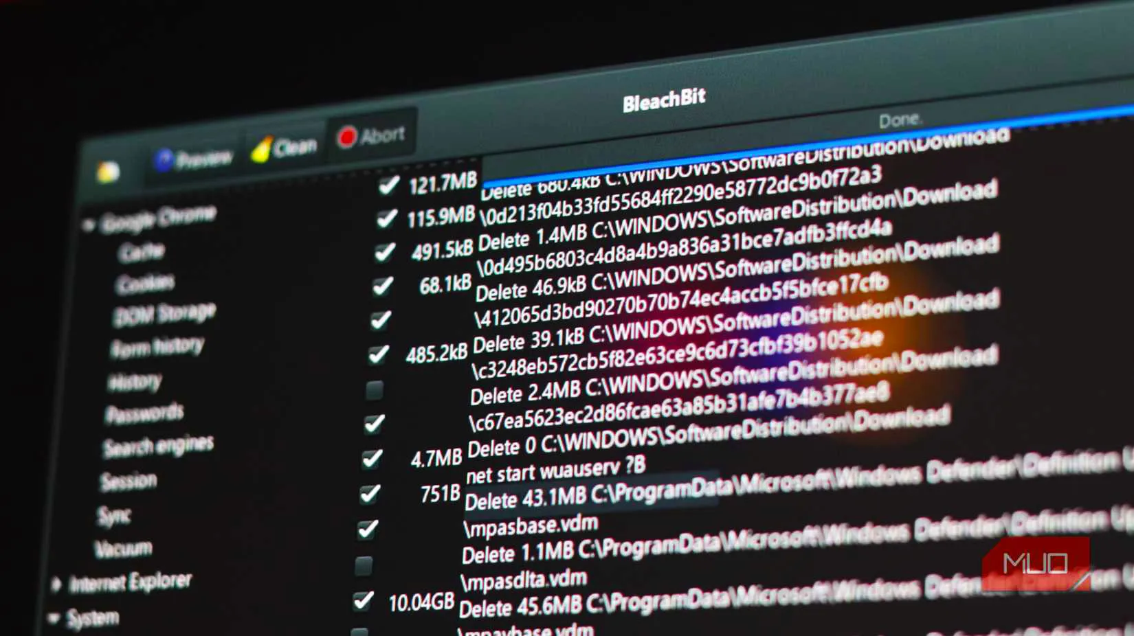 02 bleachbit running on windows pc