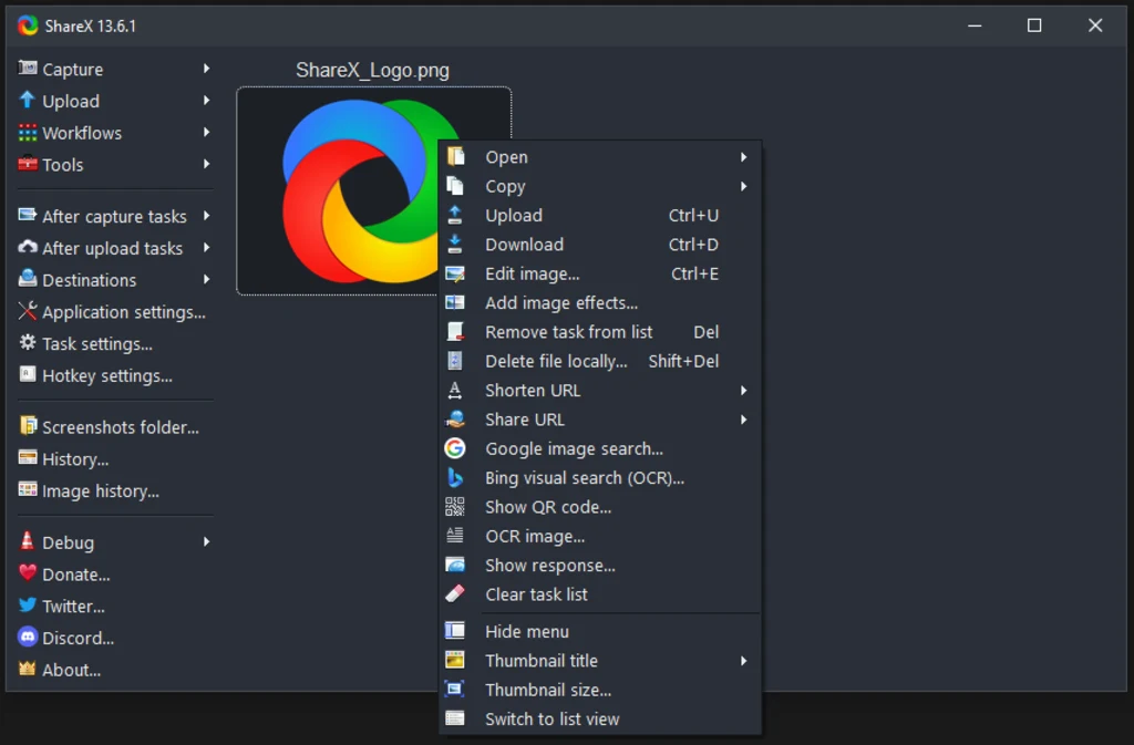ShareX aplikasi windows