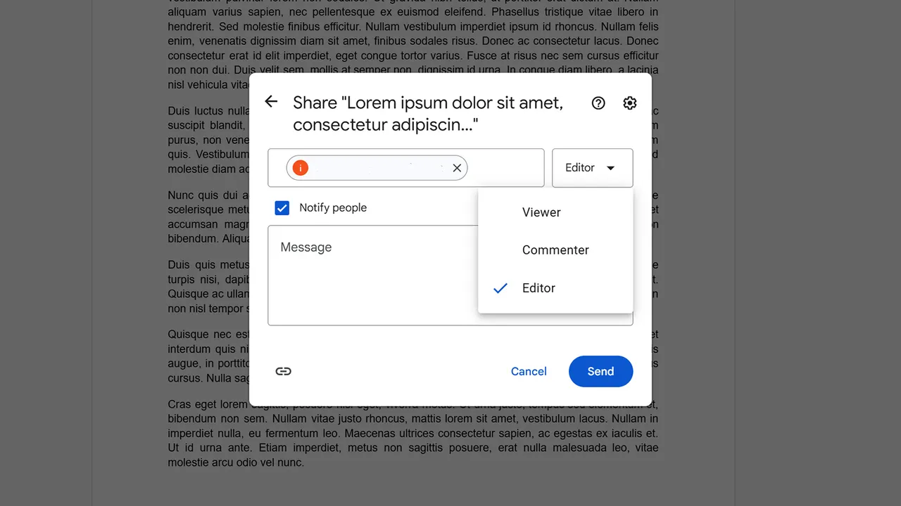 google docs share files