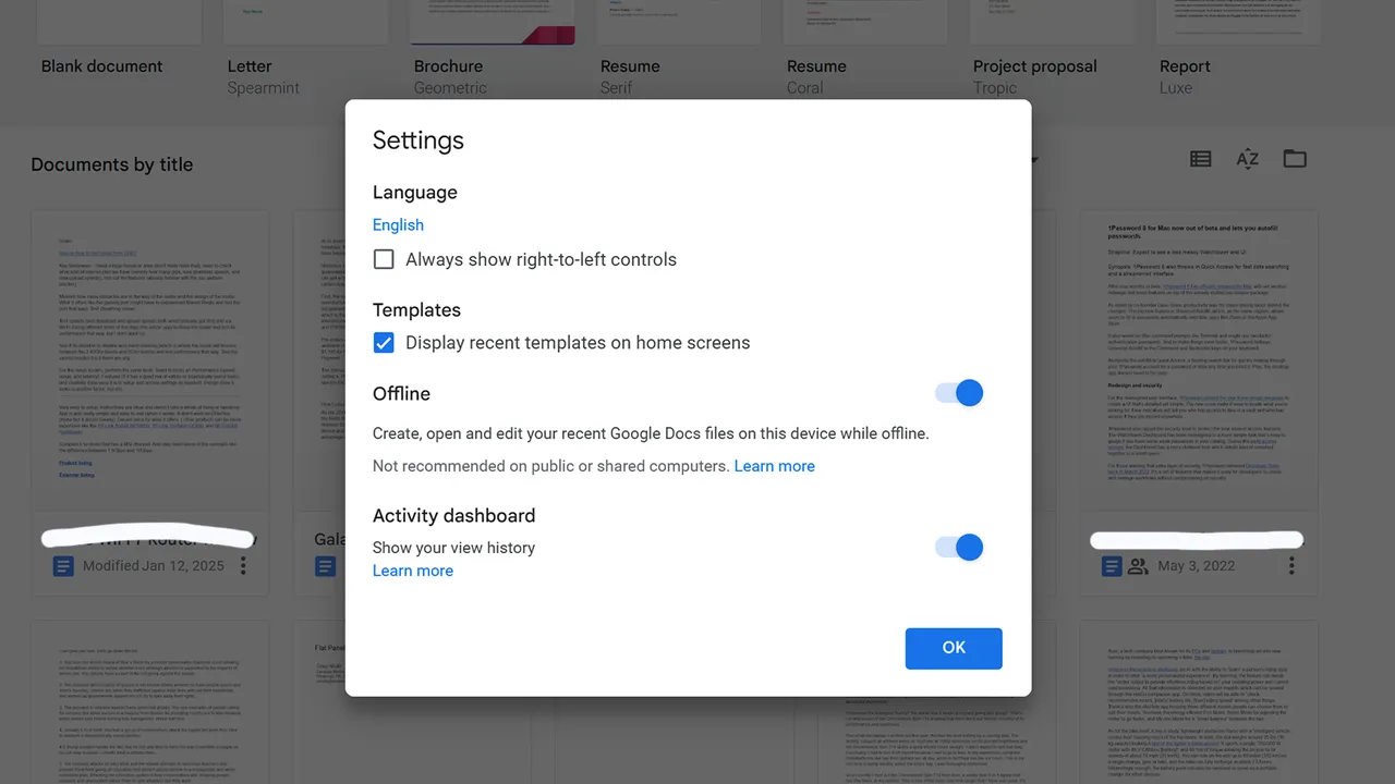 google docs offline