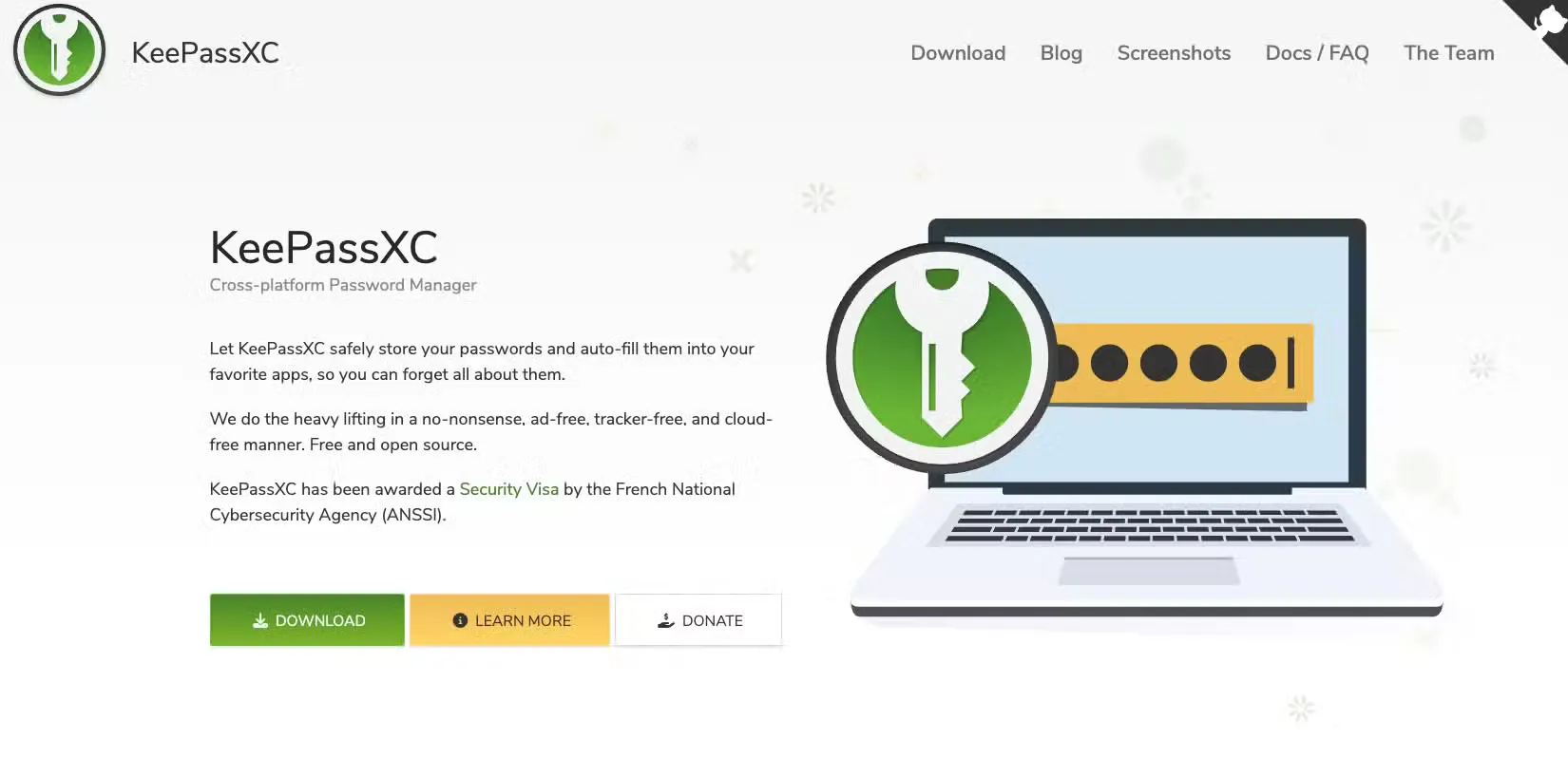keepassxc website