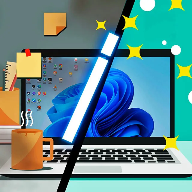 Ilustrasi Aplikasi Office dan Produktivitas Windows