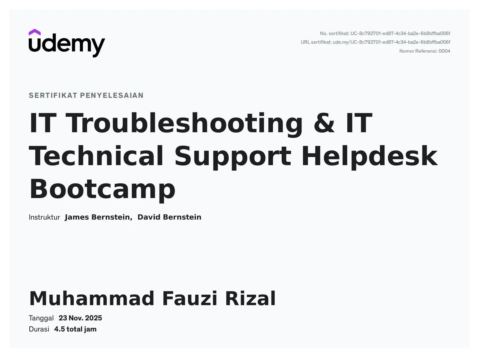 IT Troubleshooting & IT Technical Support Helpdesk Bootcamp