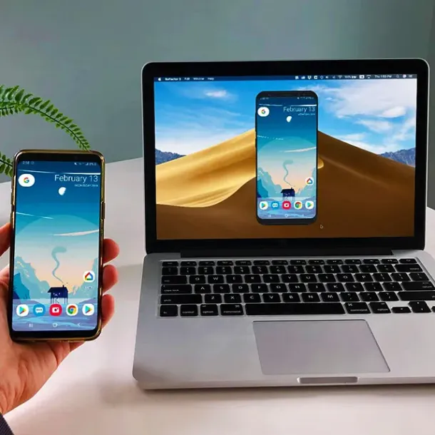 Ilustrasi Mirror HP Android ke PC