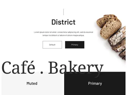 Tema Warna Template Yootheme District