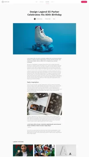 Tata Letak Halaman Yootheme Creative Hub