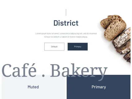 Tema Warna Template Yootheme District