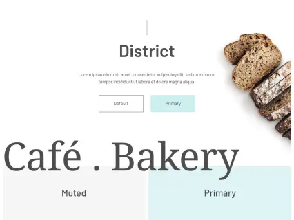 Tema Warna Template Yootheme District