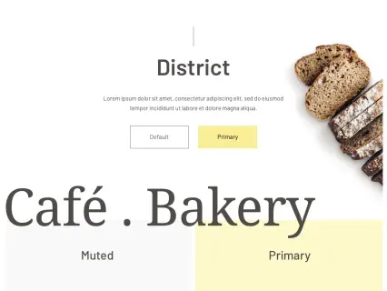 Tema Warna Template Yootheme District