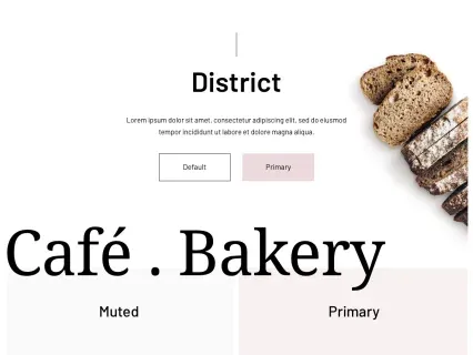Tema Warna Template Yootheme District