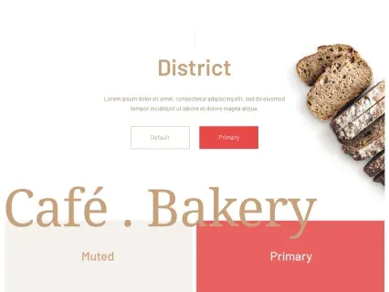 Tema Warna Template Yootheme District
