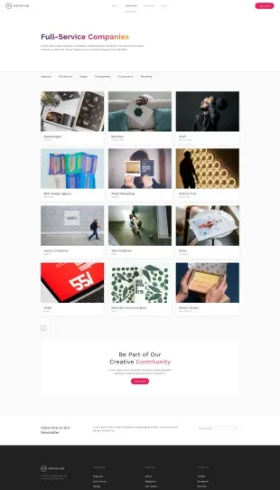 Tata Letak Halaman Yootheme Creative Hub